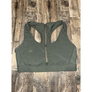 SoulCycle Size Small Mesh Sports Bra Jelly Logo Green